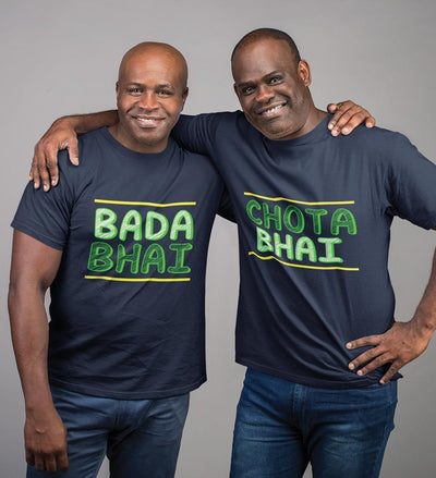 Bada Bhai Chota Bhai Brother-Brother Half Sleeves T-Shirts -FunkyTees - Funky Tees Club