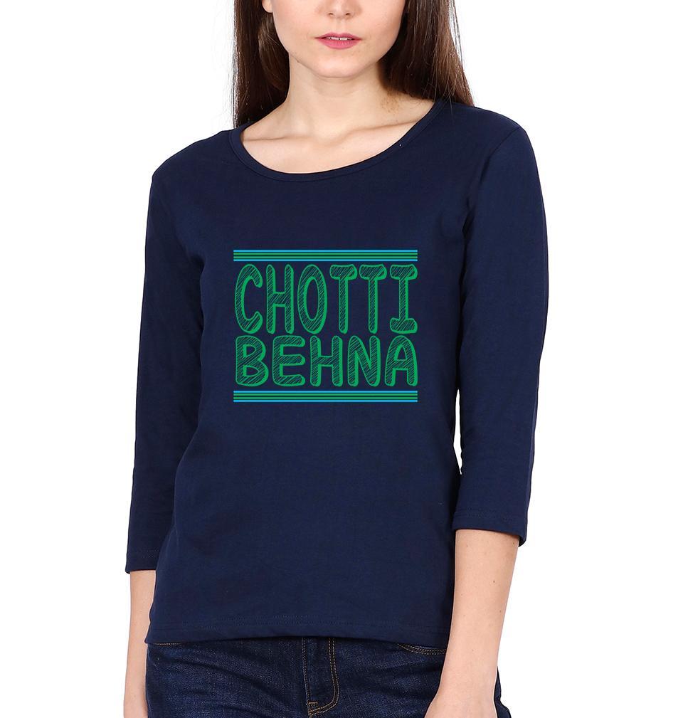 Bade Bhaiya Choti bahna Brother-Sister Full Sleeves T-Shirts -FunkyTees - Funky Tees Club