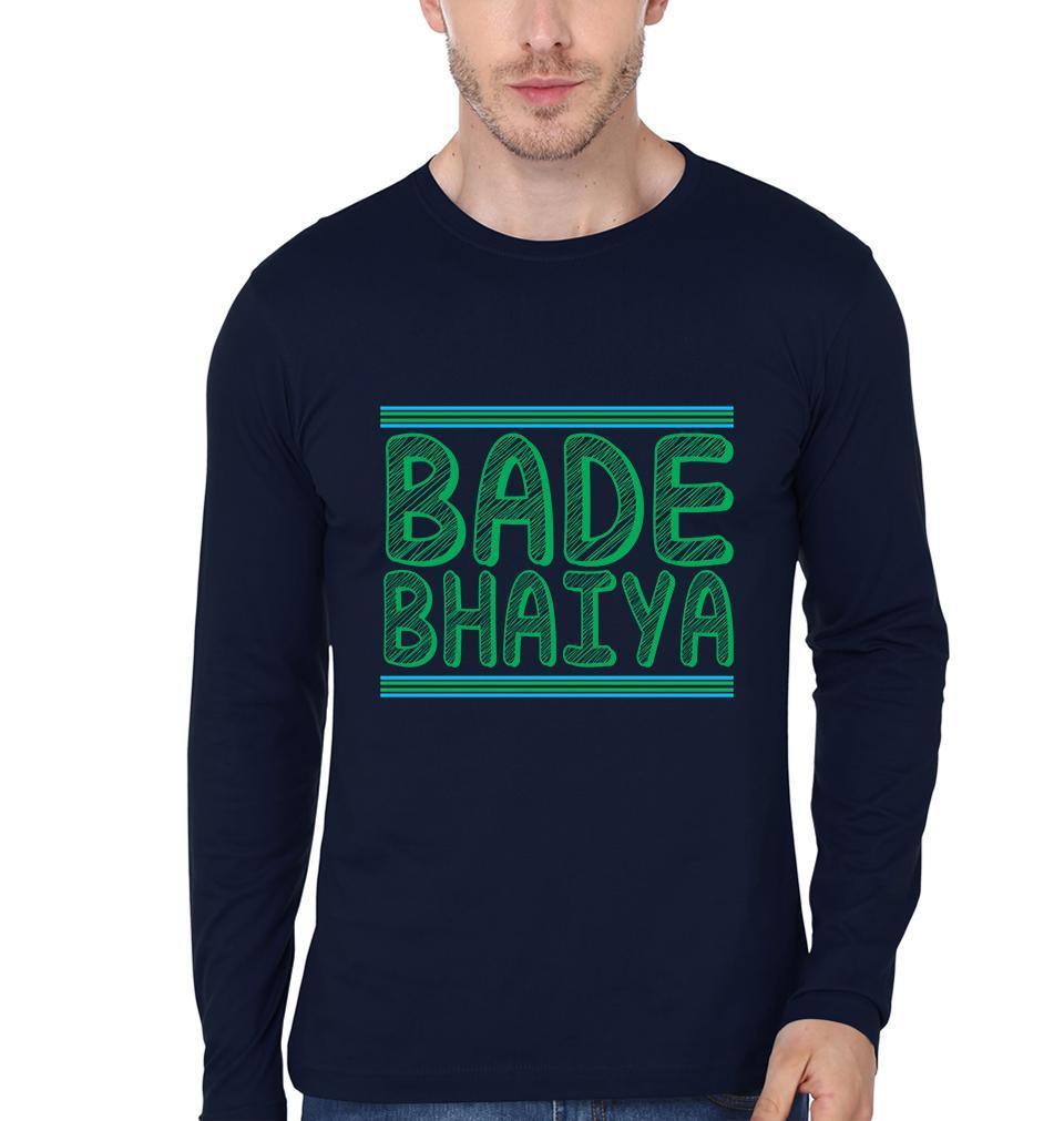Bade Bhaiya Choti bahna Brother-Sister Full Sleeves T-Shirts -FunkyTees - Funky Tees Club