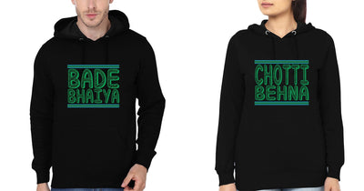 Bade Bhaiya Choti bahna Brother-Sister Hoodies-FunkyTees - Funky Tees Club