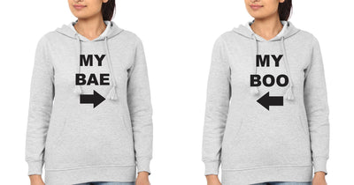Bae Boo BFF Hoodies-FunkyTees - Funky Tees Club
