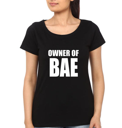 BAE&Owner of BAE Couple Half Sleeves T-Shirts -FunkyTees - Funky Tees Club