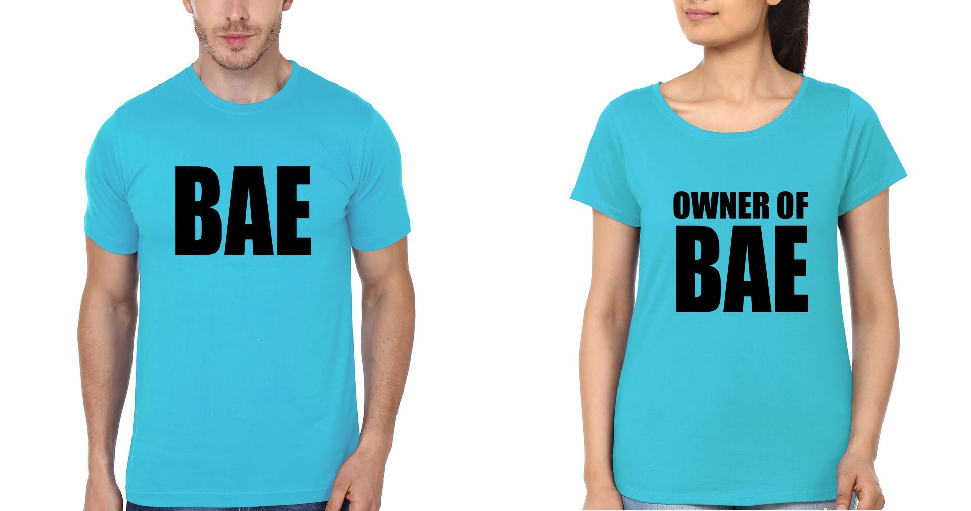 BAE&Owner of BAE Couple Half Sleeves T-Shirts -FunkyTees - Funky Tees Club