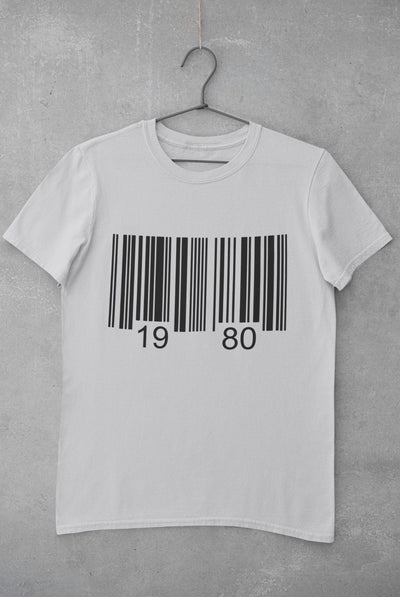 Bar Code Birthday Mens Half Sleeves T-shirt- FunkyTeesClub - Funky Tees Club