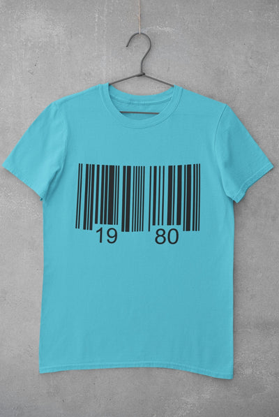 Bar Code Birthday Mens Half Sleeves T-shirt- FunkyTeesClub - Funky Tees Club