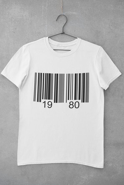 Bar Code Birthday Mens Half Sleeves T-shirt- FunkyTeesClub - Funky Tees Club
