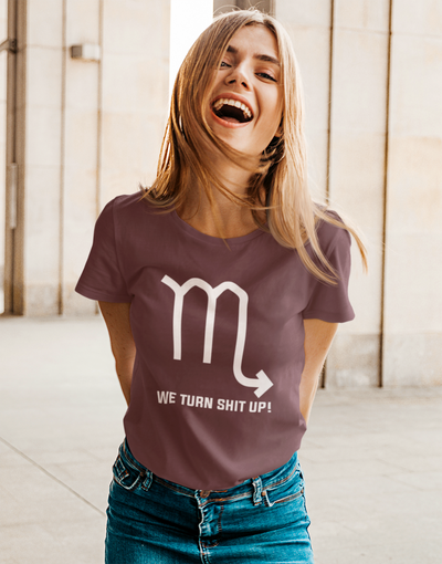 Scorpio Zodiac Sign Women Half Sleeves T-shirt- FunkyTeesClub