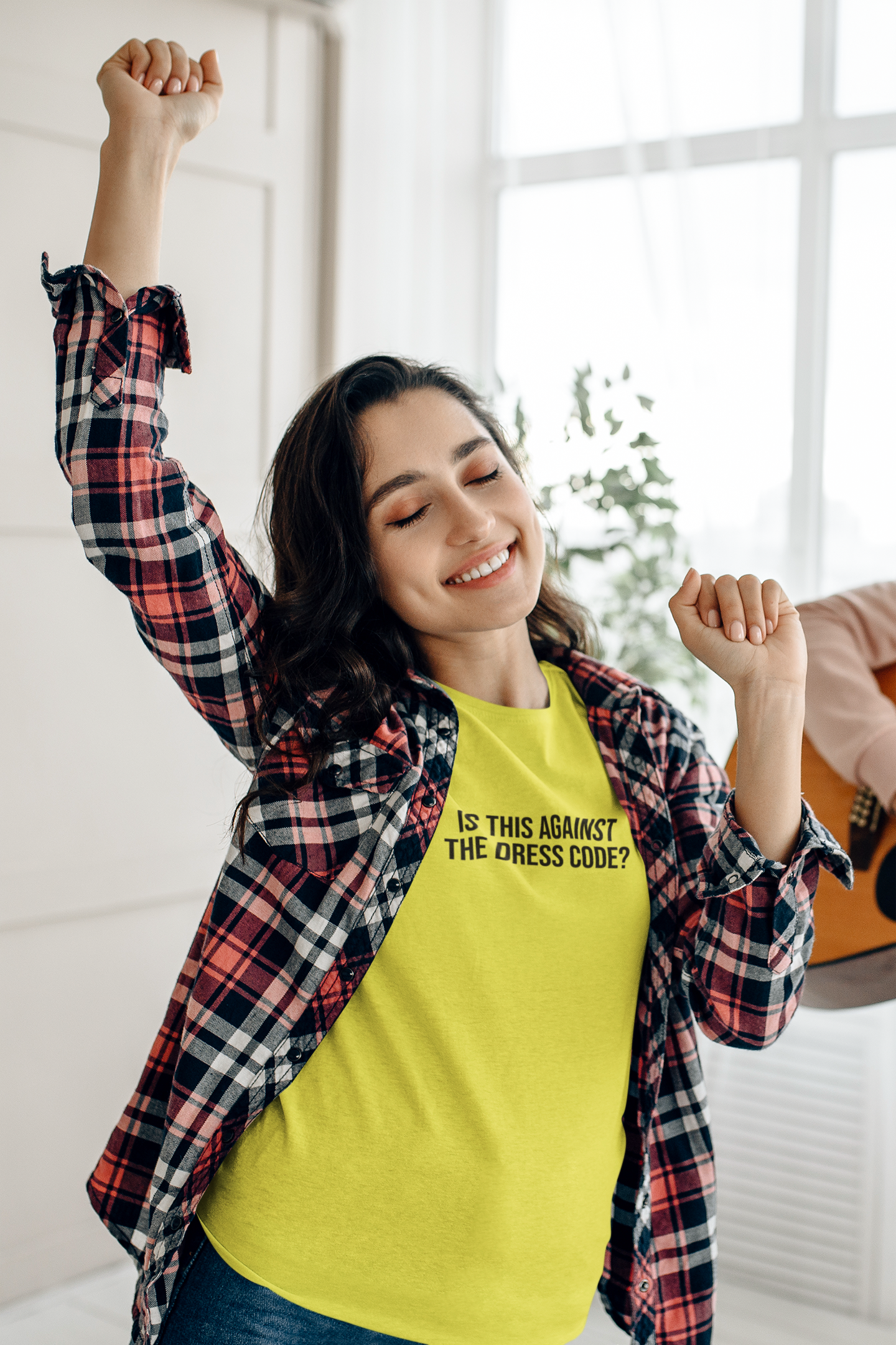 Is This Against Dress Code Women Half Sleeves T-shirt- FunkyTeesClub