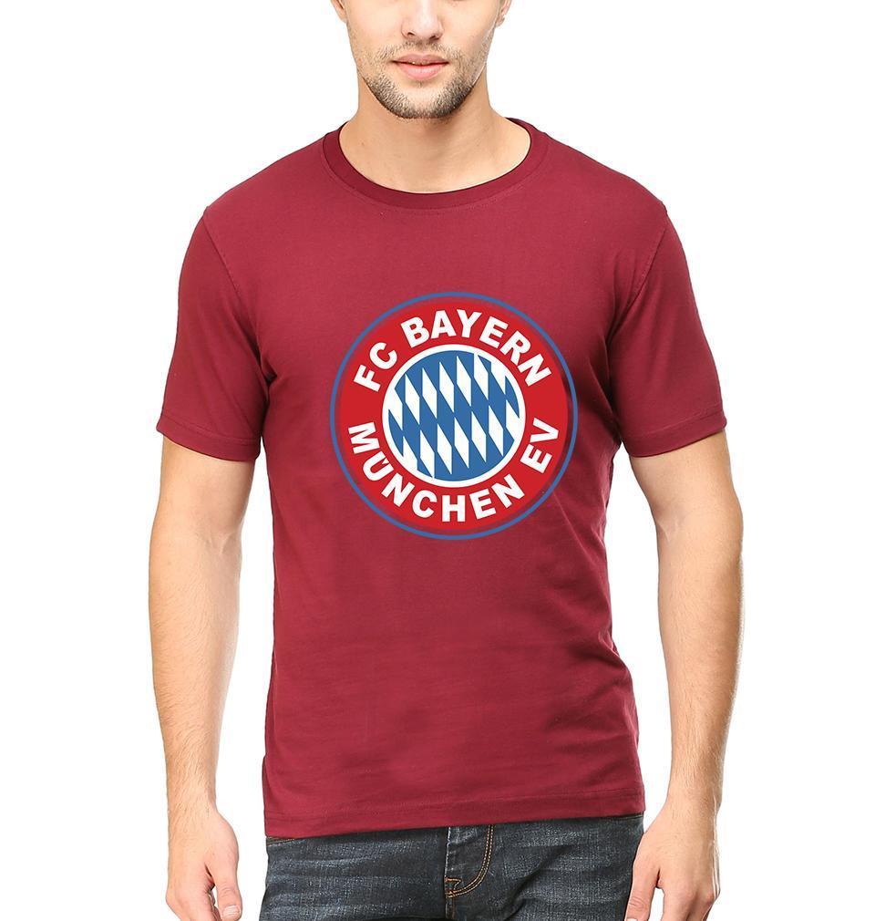 Bayern Munich Half Sleeves T-Shirt For Men-FunkyTeesClub - Funky Tees Club