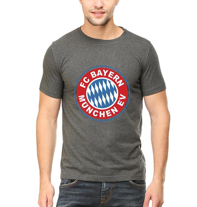 Bayern Munich Half Sleeves T-Shirt For Men-FunkyTeesClub - Funky Tees Club