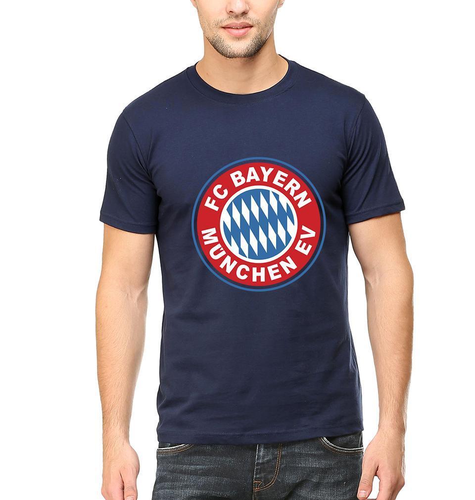 Bayern Munich Half Sleeves T-Shirt For Men-FunkyTeesClub - Funky Tees Club