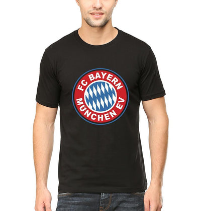 Bayern Munich Half Sleeves T-Shirt For Men-FunkyTeesClub - Funky Tees Club