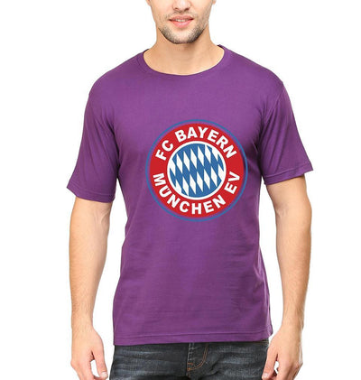 Bayern Munich Half Sleeves T-Shirt For Men-FunkyTeesClub - Funky Tees Club
