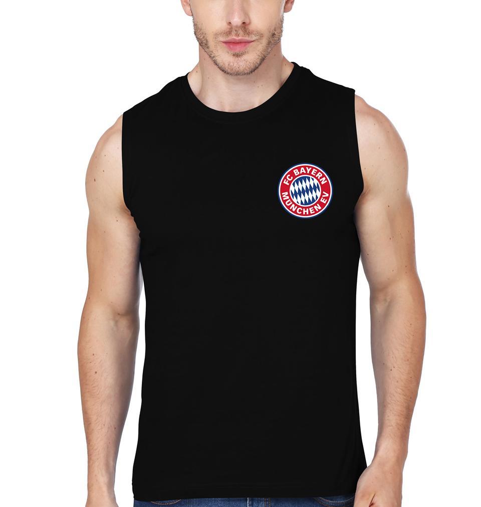 Bayern Munich Logo Men Gym Vest-FunkyTeesClub - Funky Tees Club