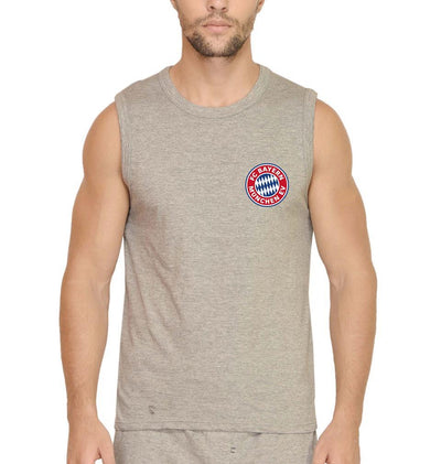 Bayern Munich Logo Men Gym Vest-FunkyTeesClub - Funky Tees Club