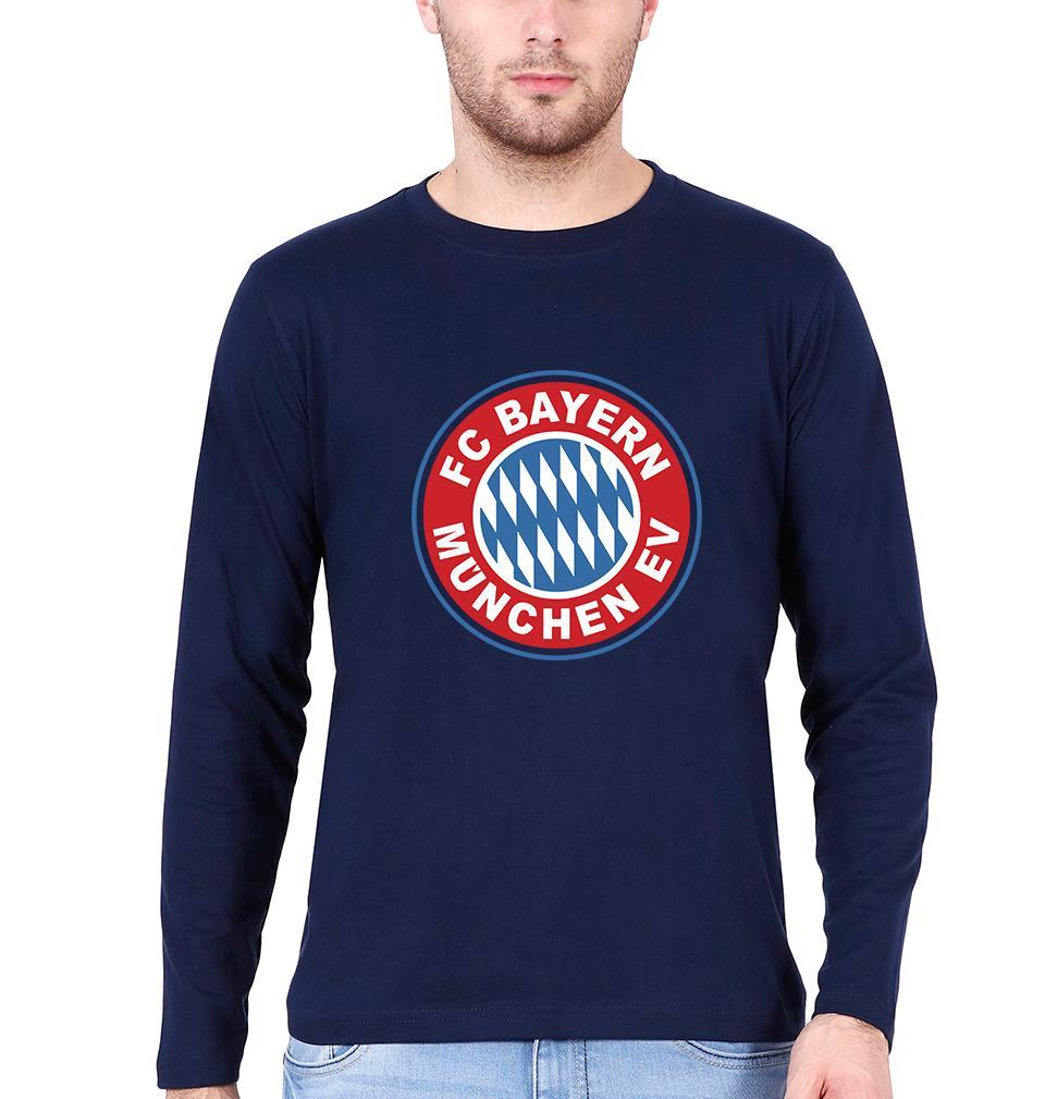Bayern Munich Men Full Sleeves T-Shirts-FunkyTeesClub - Funky Tees Club