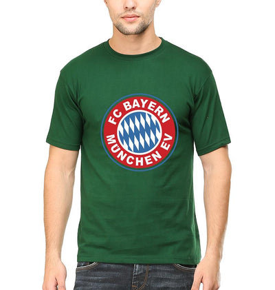 Bayern Munich Men Half Sleeves T-Shirts-FunkyTeesClub - Funky Tees Club