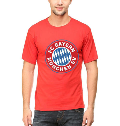 Bayern Munich Men Half Sleeves T-Shirts-FunkyTeesClub - Funky Tees Club