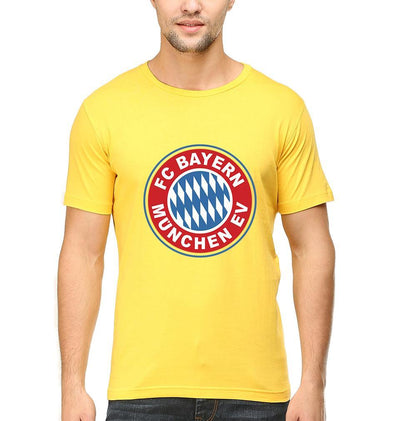 Bayern Munich Men Half Sleeves T-Shirts-FunkyTeesClub - Funky Tees Club