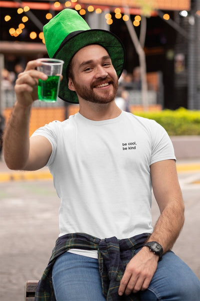 Be Cool Be Kind Minimal Mens Half Sleeves T-shirt- FunkyTeesClub - Funky Tees Club
