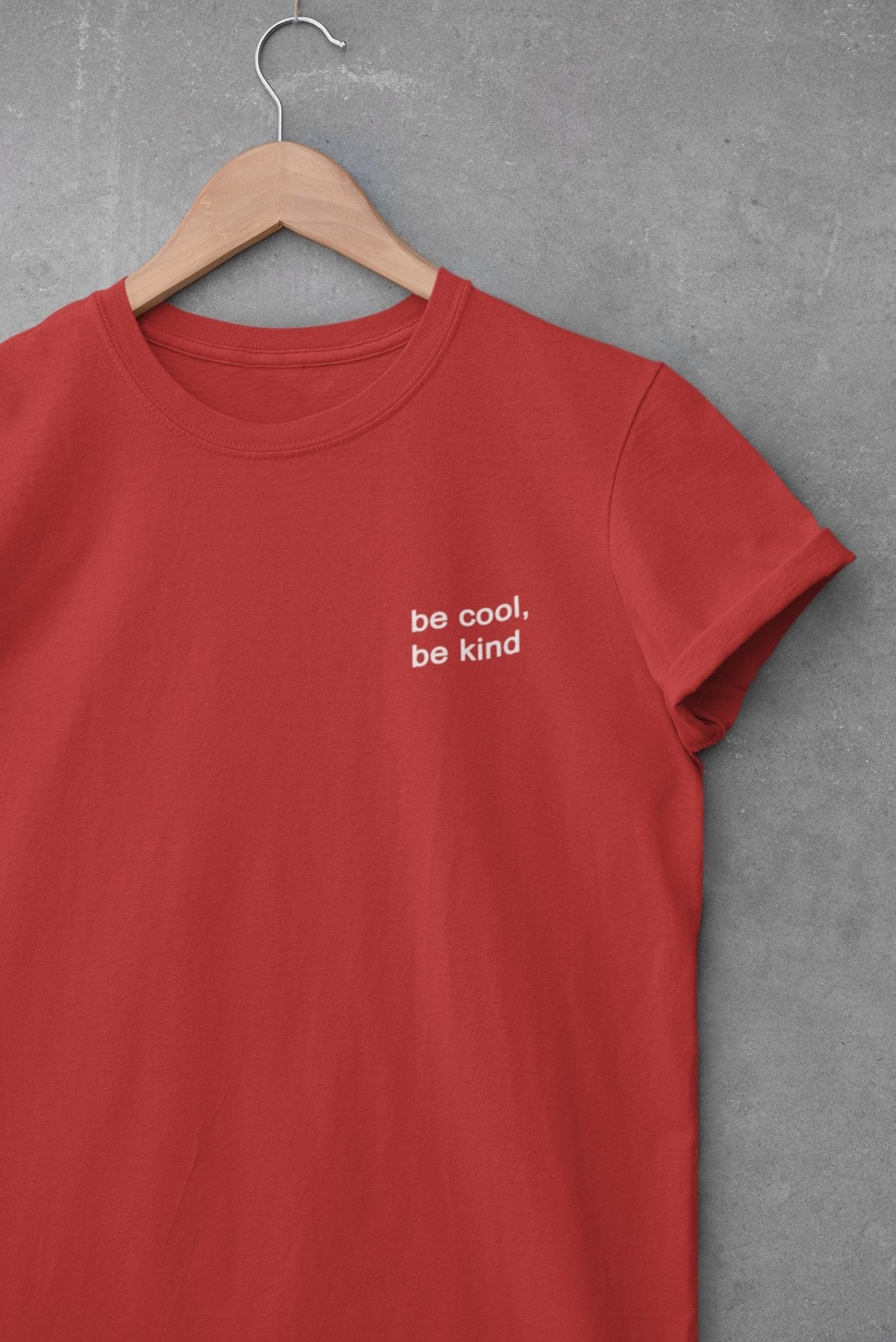 Be Cool Be Kind Minimal Mens Half Sleeves T-shirt- FunkyTeesClub - Funky Tees Club