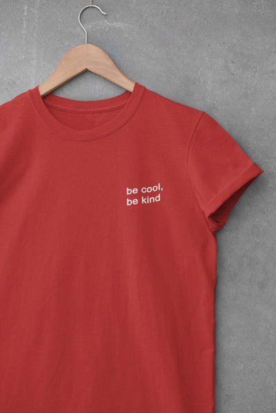 Be Cool Be Kind Minimal Mens Half Sleeves T-shirt- FunkyTeesClub - Funky Tees Club