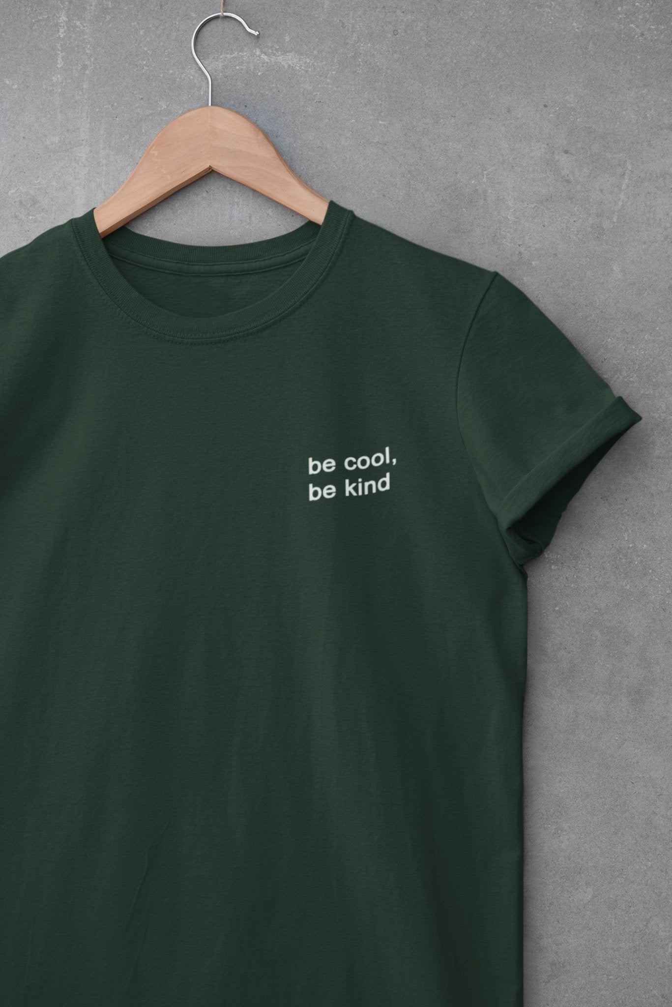 Be Cool Be Kind Minimal Womens Half Sleeves T-shirt- FunkyTeesClub - Funky Tees Club