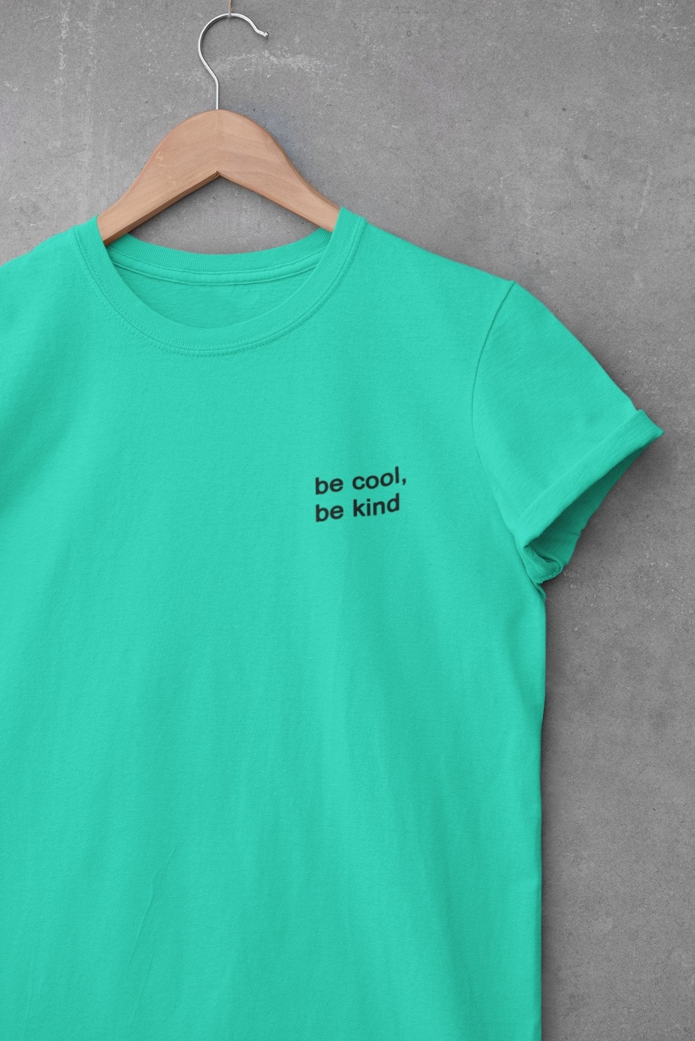 Be Cool Be Kind Minimal Womens Half Sleeves T-shirt- FunkyTeesClub - Funky Tees Club