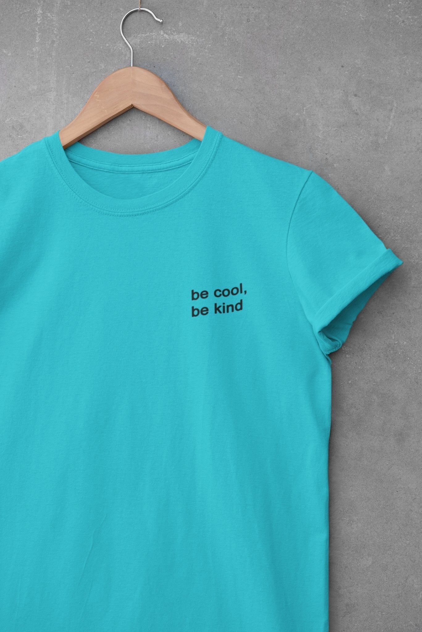 Be Cool Be Kind Minimal Womens Half Sleeves T-shirt- FunkyTeesClub - Funky Tees Club