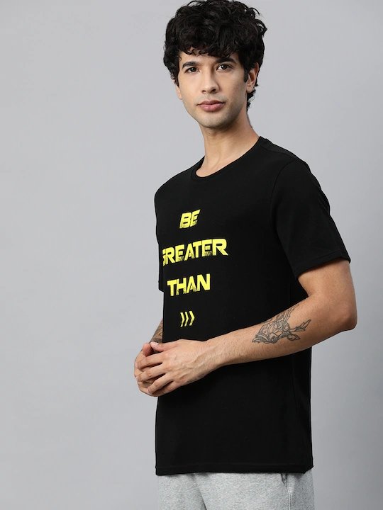 Be Greater Than Round Neck Mens Half Sleeves T-shirt- FunkyTeesClub - Funky Tees Club