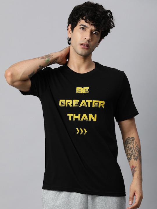 Be Greater Than Round Neck Mens Half Sleeves T-shirt- FunkyTeesClub - Funky Tees Club