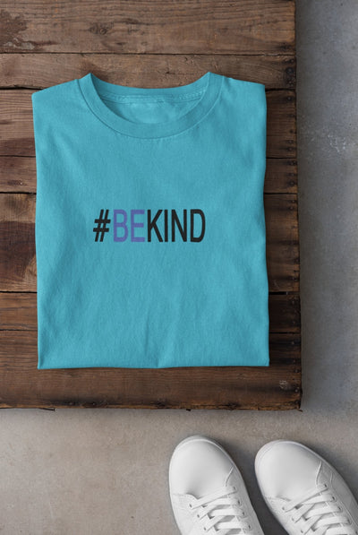 Be Kind Mens Half Sleeves T-shirt- FunkyTeesClub - Funky Tees Club