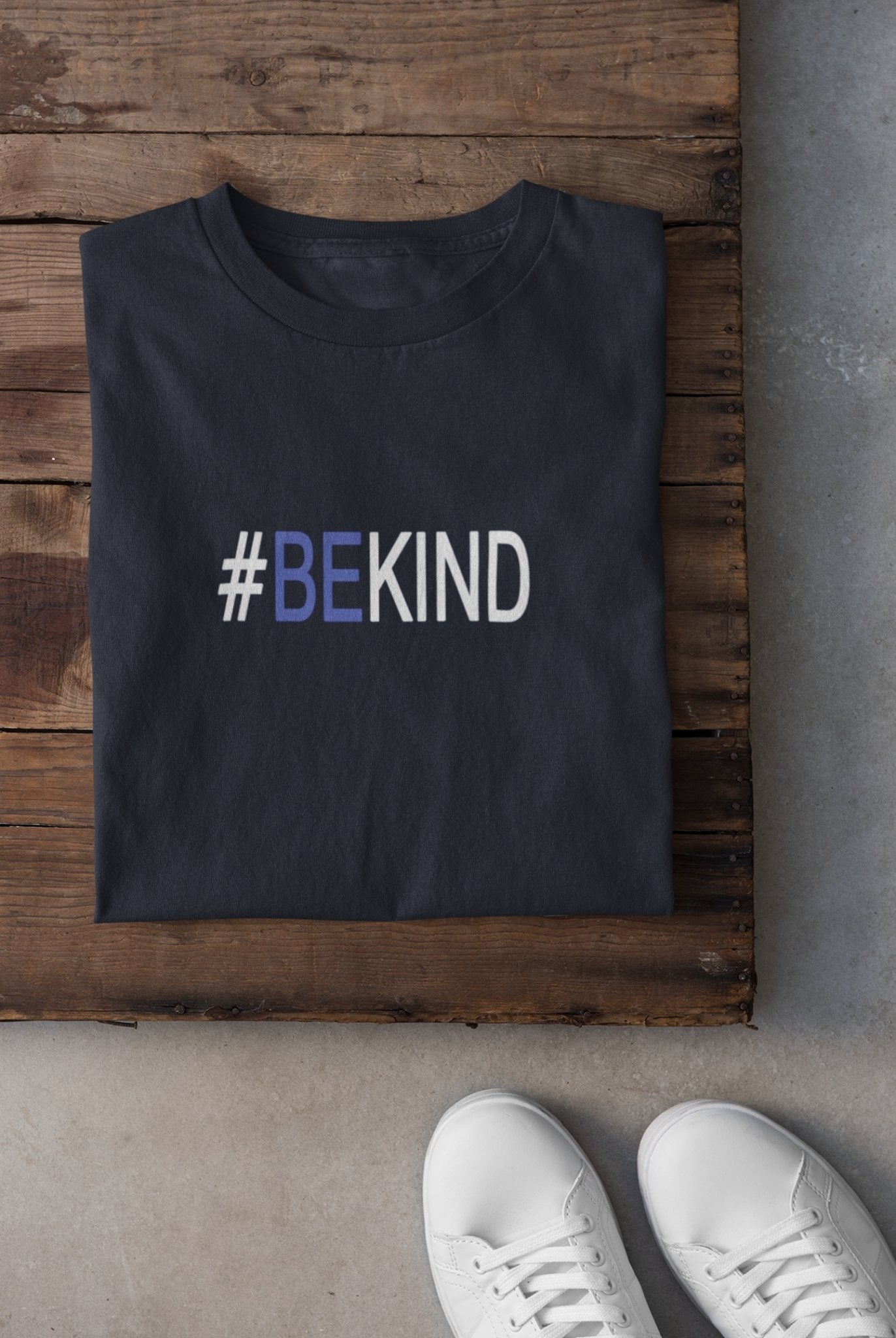 Be Kind Mens Half Sleeves T-shirt- FunkyTeesClub - Funky Tees Club