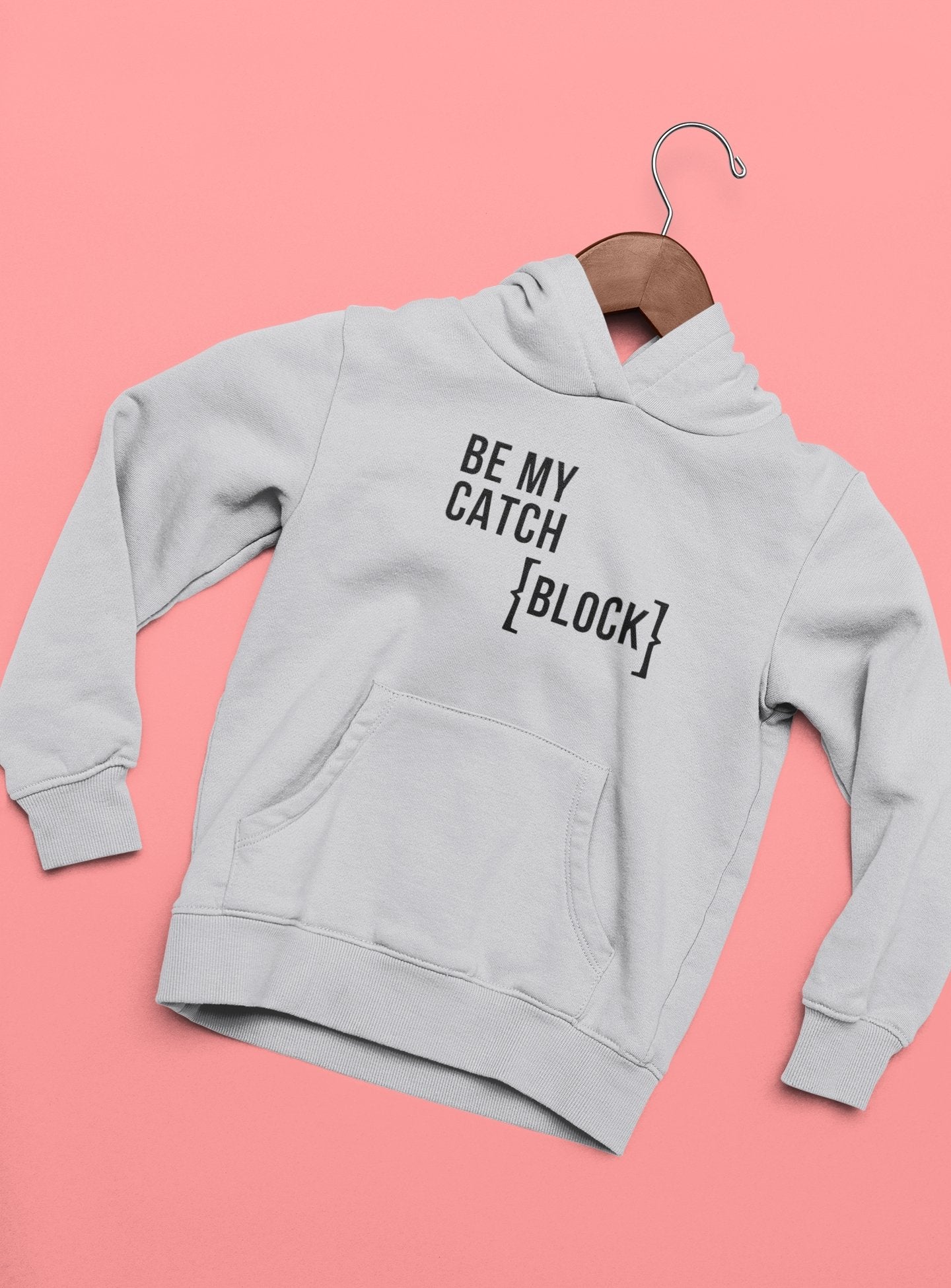 Be My Catch Block Geek Hoodies for Women-FunkyTeesClub - Funky Tees Club