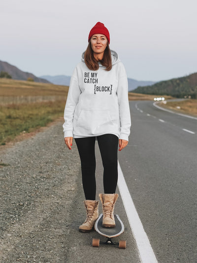 Be My Catch Block Geek Hoodies for Women-FunkyTeesClub - Funky Tees Club