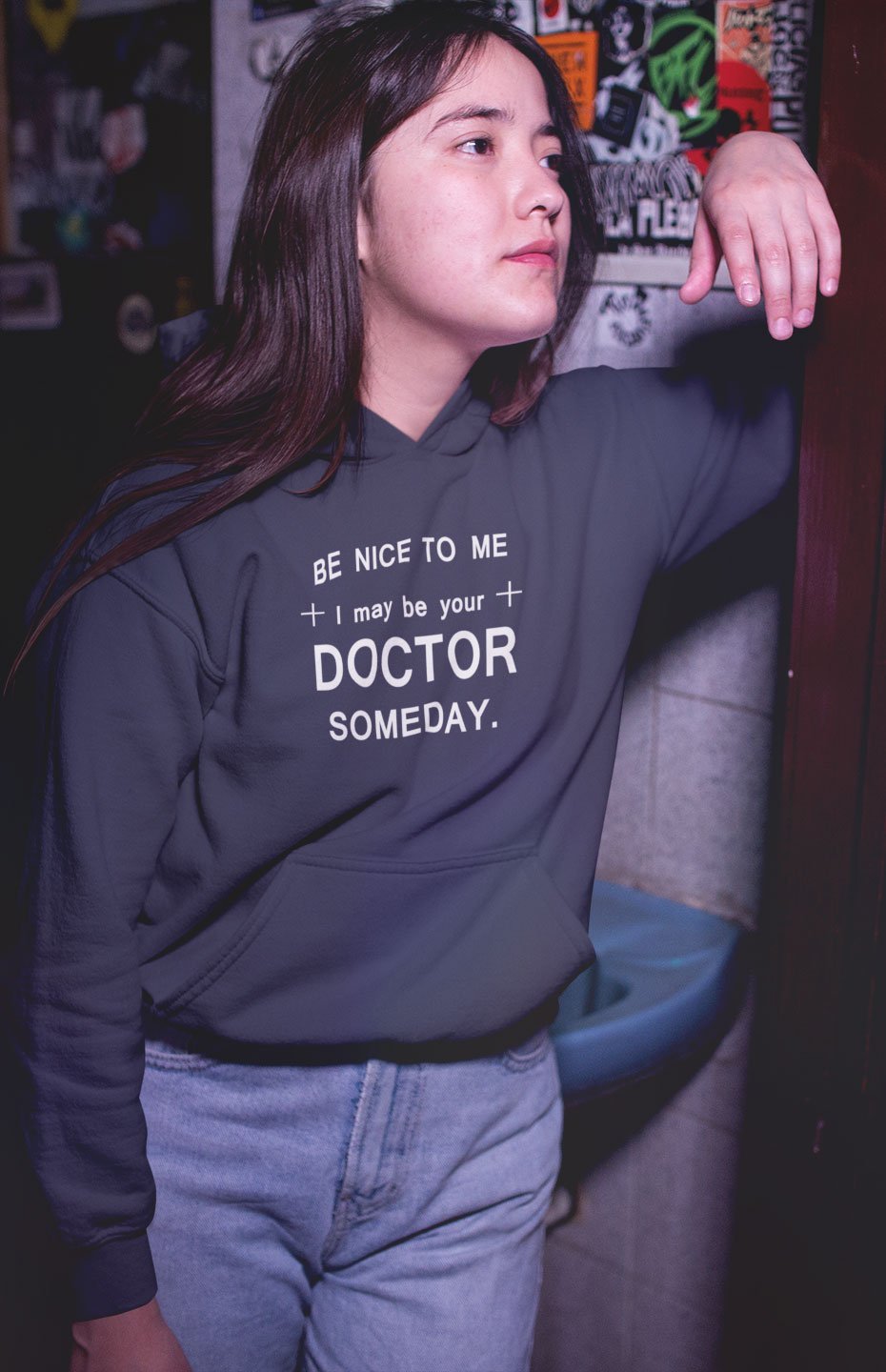 Be Nice To Me Doctor Hoodies for Women-FunkyTeesClub - Funky Tees Club