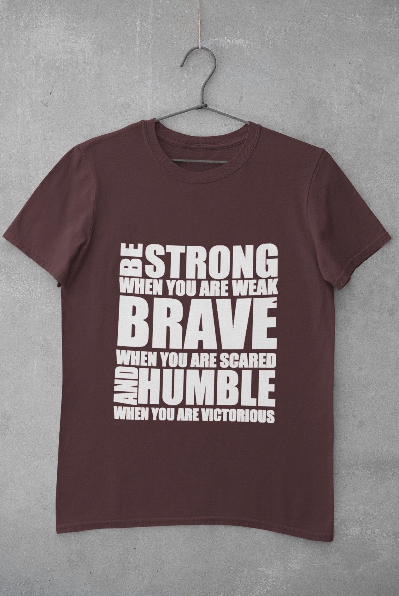 Be Strong Women Half Sleeves T-shirt- FunkyTeesClub - Funky Tees Club