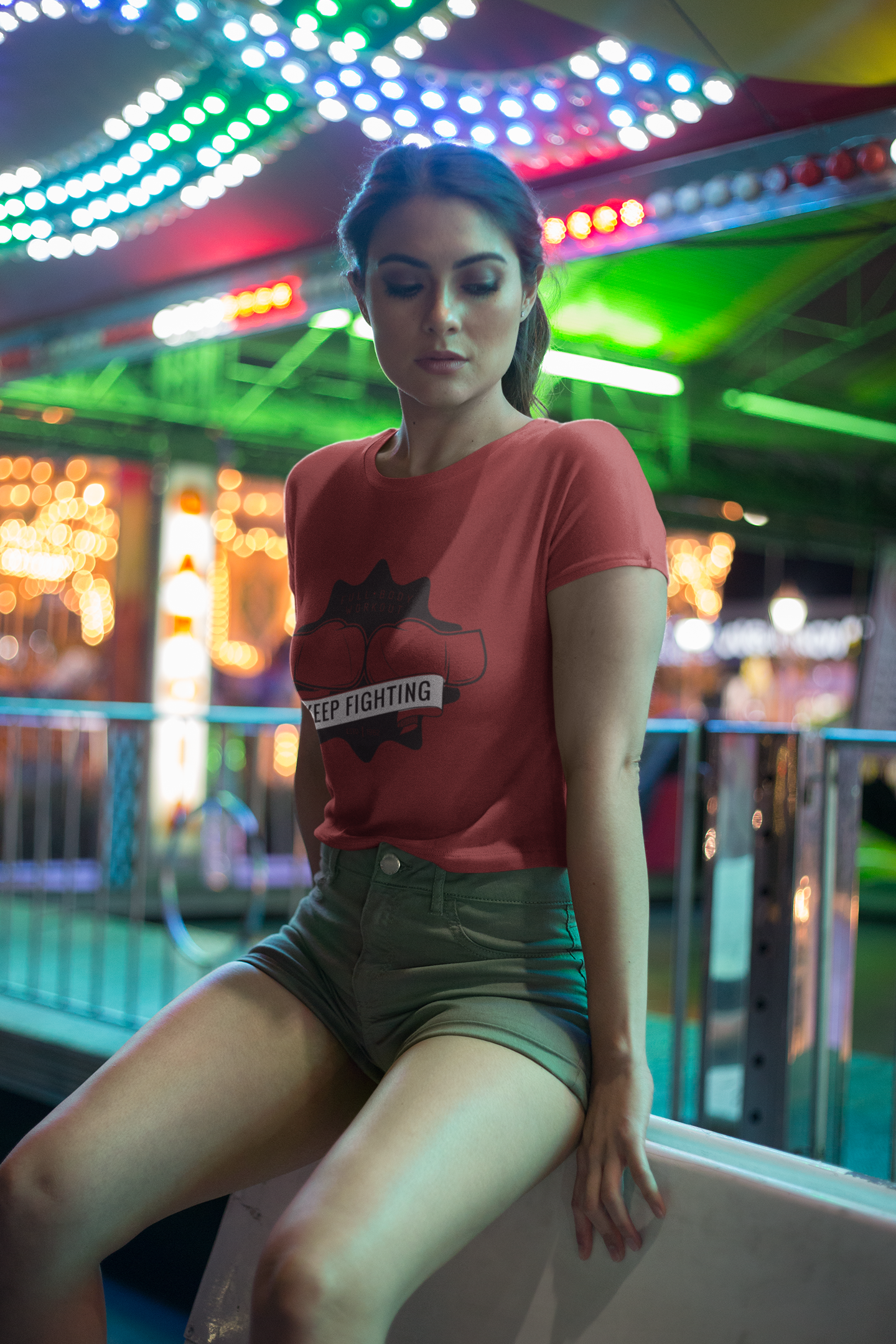 Fight Women Crop Top- FunkyTeesClub