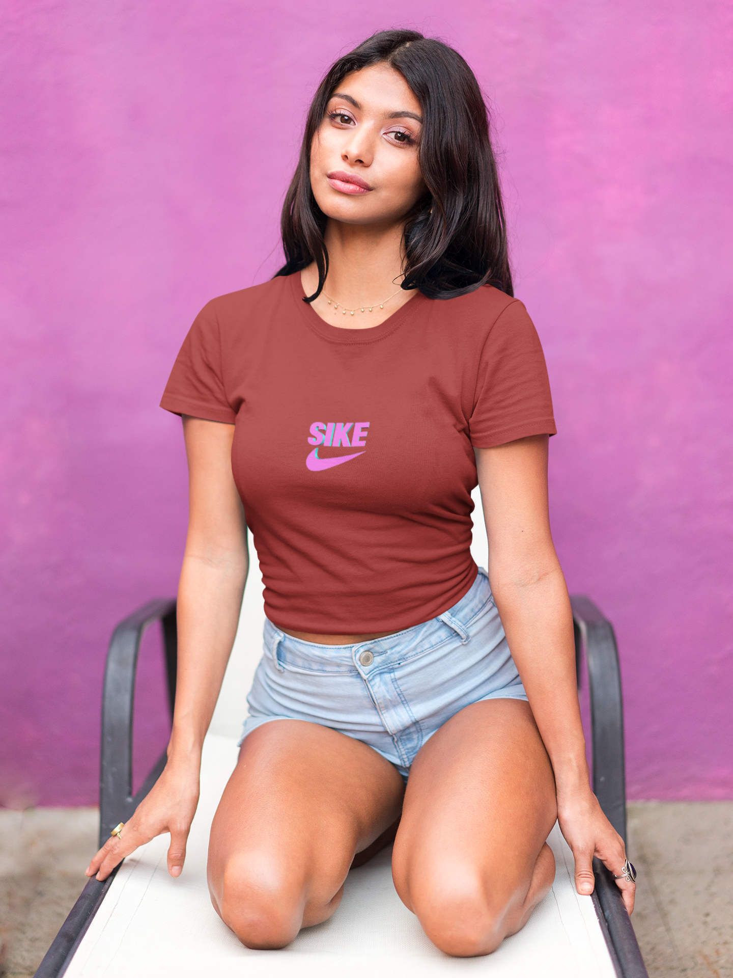 Sike Minimals Women Crop Top- FunkyTeesClub