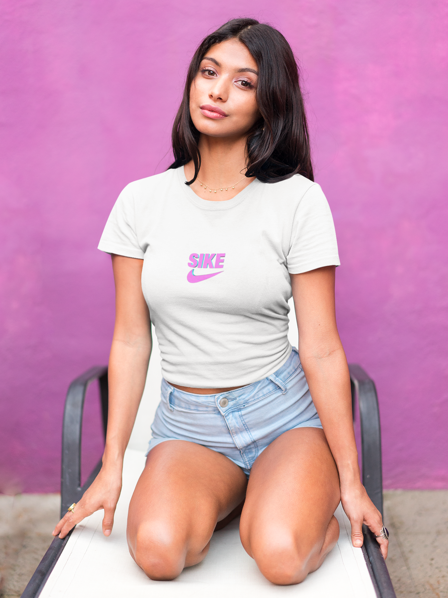 Sike Minimals Women Crop Top- FunkyTeesClub