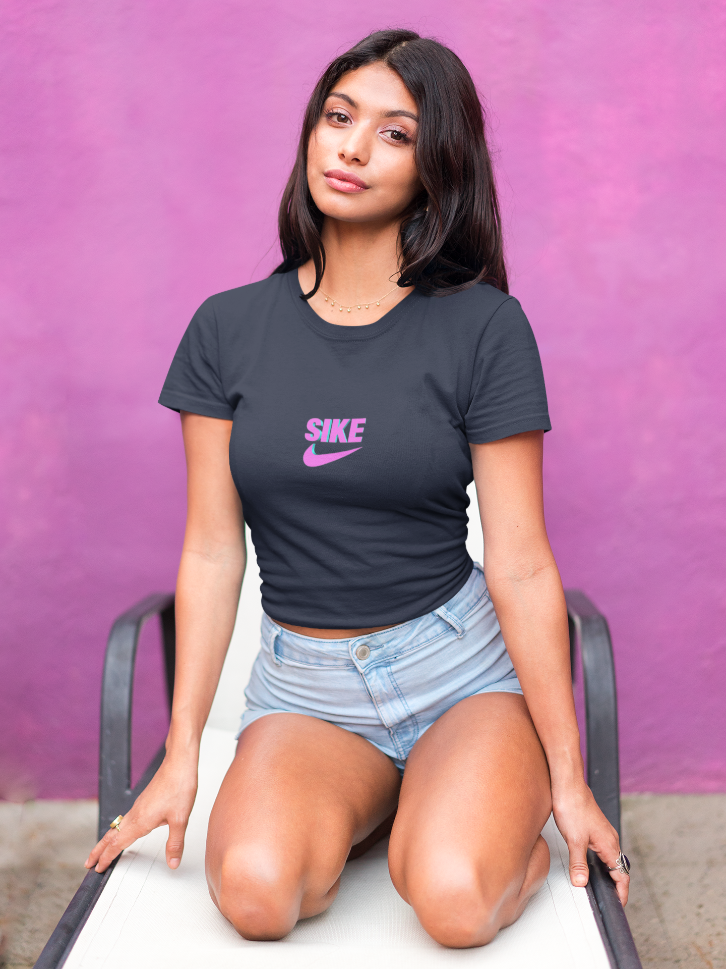 Sike Minimals Women Crop Top- FunkyTeesClub