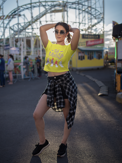 The British Women Crop Top- FunkyTeesClub