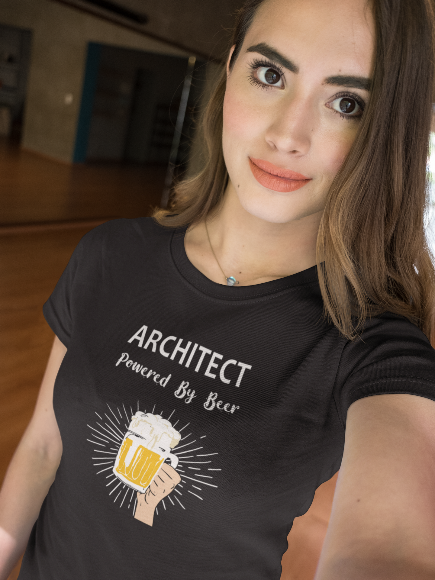 Beer Architect Profession Women Half Sleeves T-shirt- FunkyTeesClub