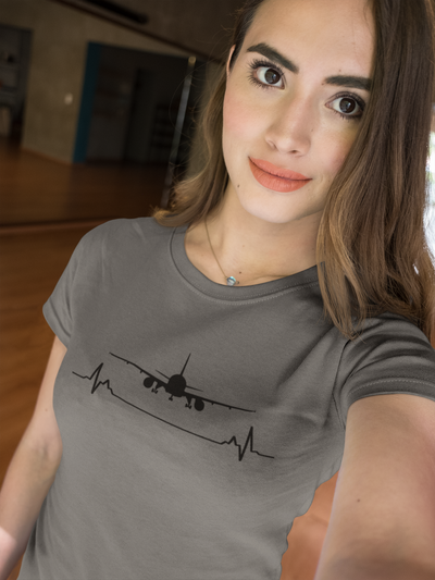 Runway Airstrip Pilot Women Half Sleeves T-shirt- FunkyTeesClub