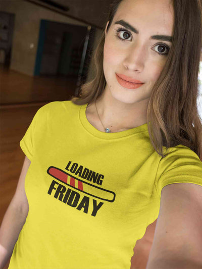 Loading Friday Women Half Sleeves T-shirt- FunkyTeesClub