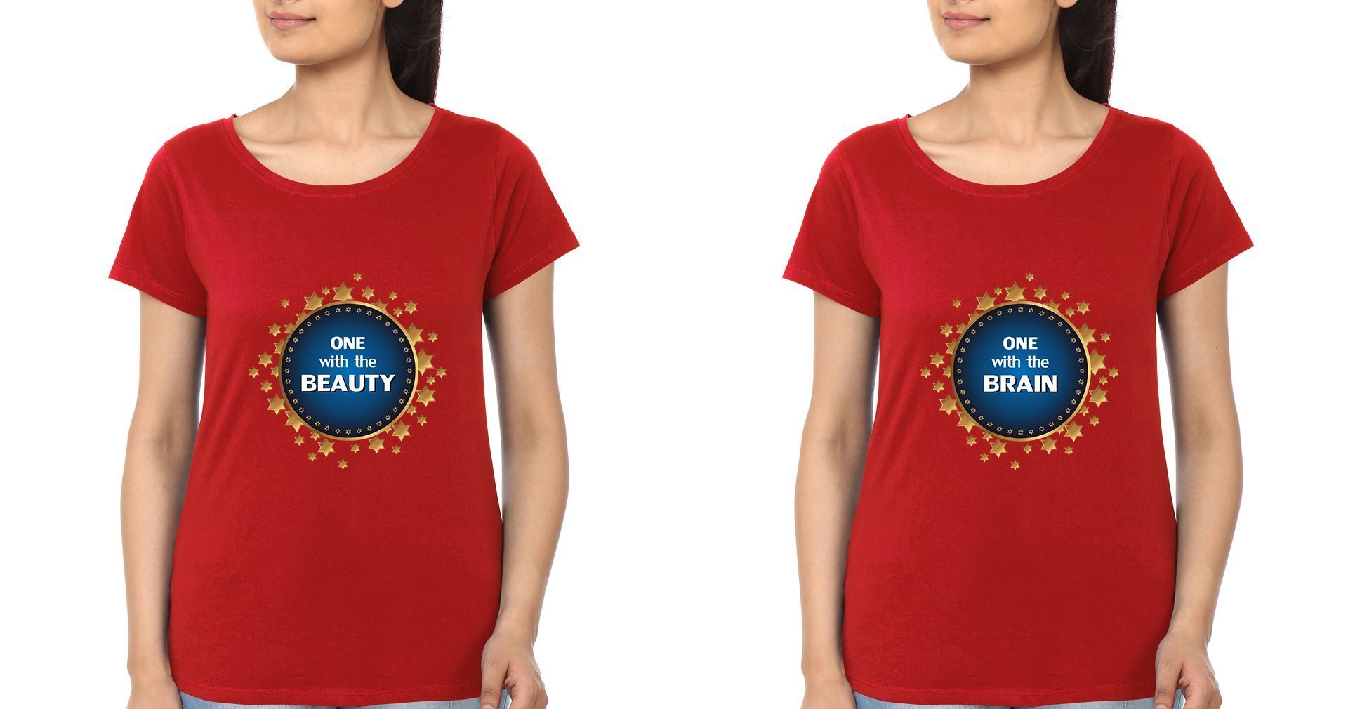 BEAUTY BFF Half Sleeves T-Shirts-FunkyTees - Funky Tees Club