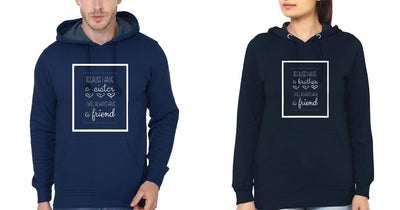 Because I Have Brother-Sister Hoodies-FunkyTees - Funky Tees Club