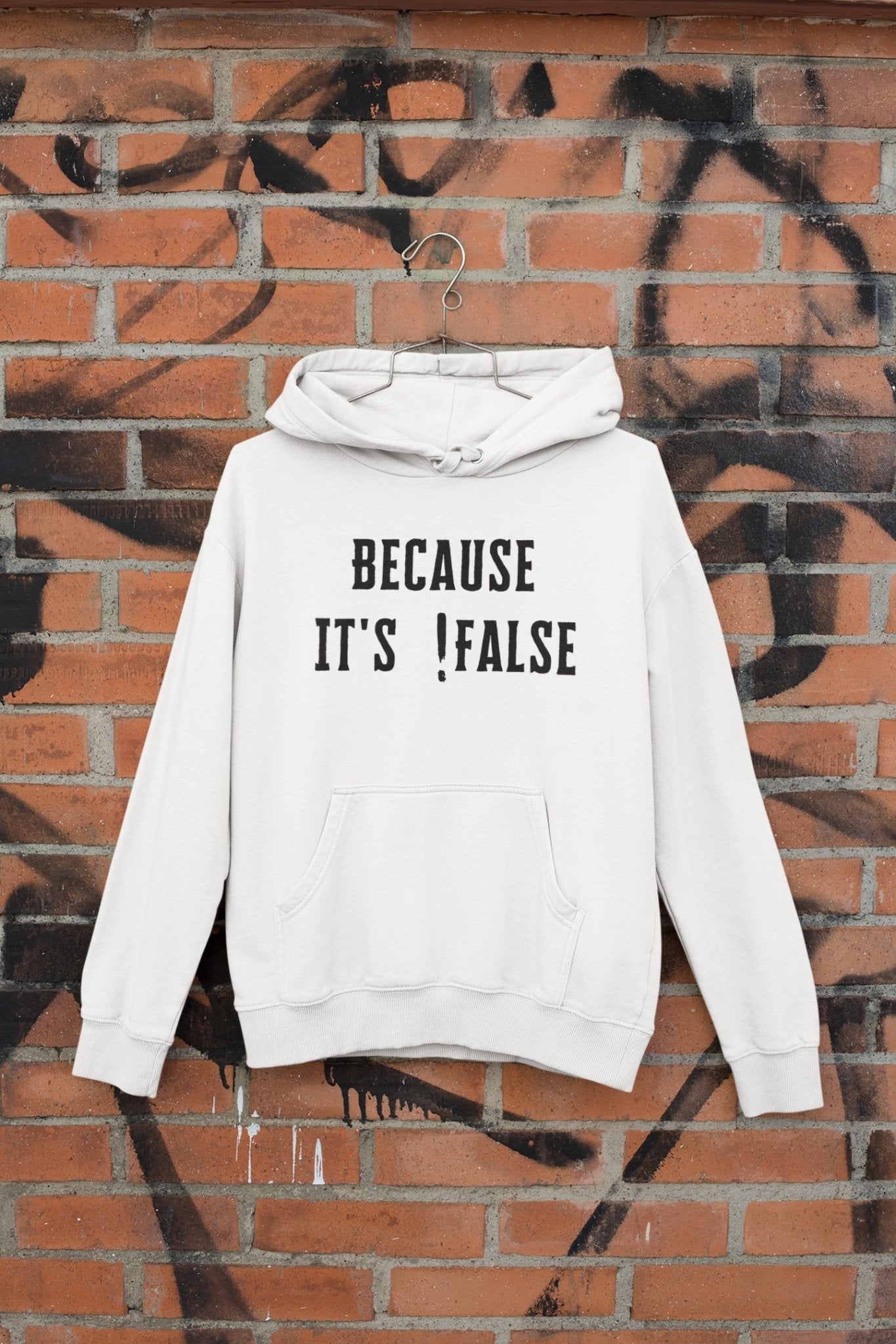Because Its True Geek Hoodies for Women-FunkyTeesClub - Funky Tees Club