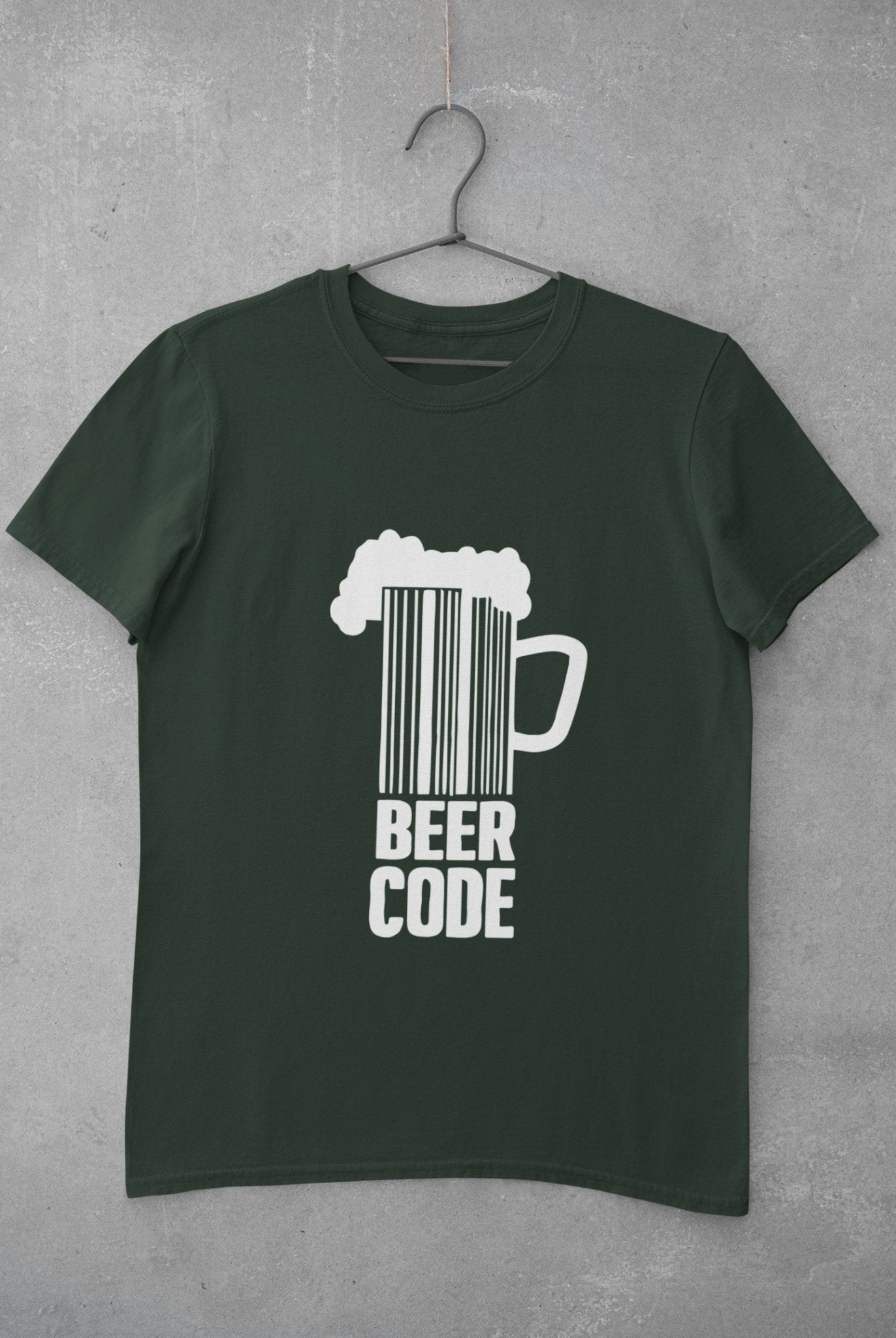 Beer Code Pub And Beer Mens Half Sleeves T-shirt- FunkyTeesClub - Funky Tees Club