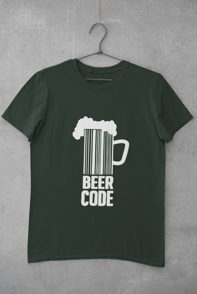 Beer Code Pub And Beer Mens Half Sleeves T-shirt- FunkyTeesClub - Funky Tees Club